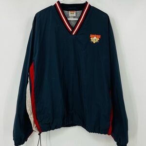 Cooperstown Dreams Park Pullover Men’s Windbreaker Red-White & Dark Blue XL